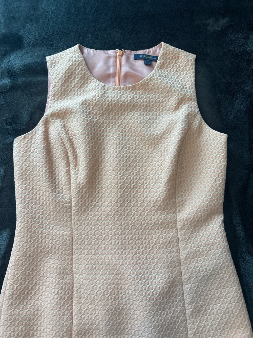 Brooks Brothers Coastal Peach Sleeveless Sheath Dress - Picture 9 of 9